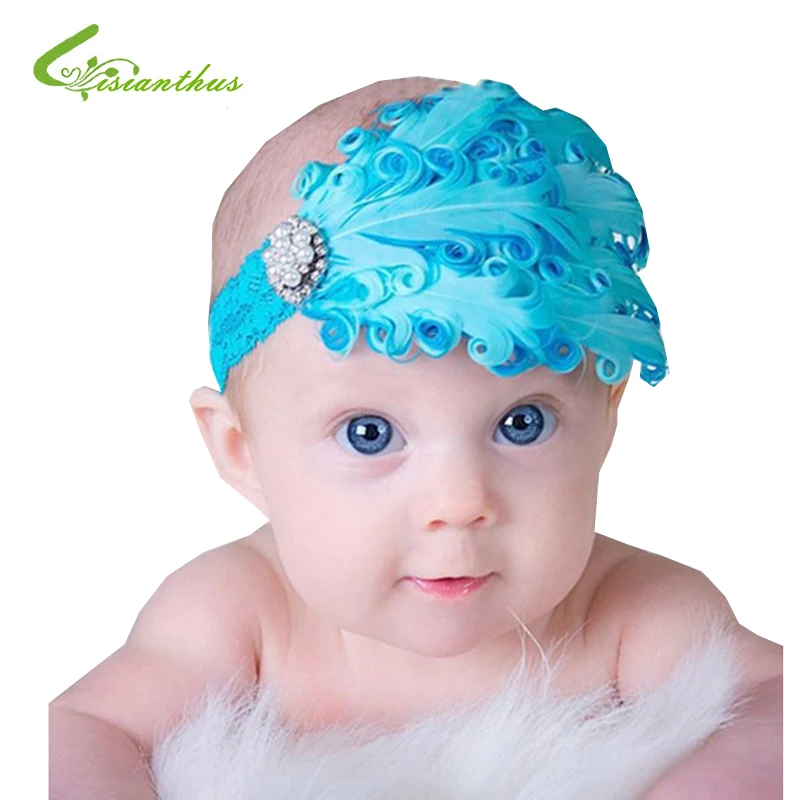 Детская эластичная повязка на голову с перьями|gift bags for food|headband babyheadband flower |