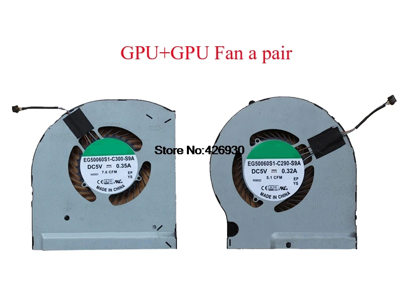 Вентилятор для ноутбука кабель для Dell Alienware 13 R3 EG50060S1-C300-S9A EG50060S1-C290-S9A 09NNY1 9NNY1 05H8Y5 5H8Y5 радиатора и вентилятор
