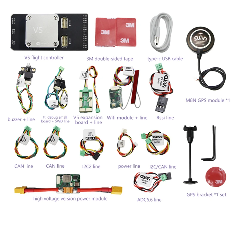 

New CUAV Pixhack V5 upgrade V5+ autopilot flight controller for FPV RC Drone Quadcopter Helicopter flight simulator whole sale