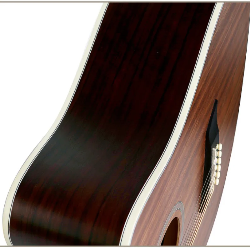 Гитара акустическая электрическая стальная струна с плоским верхом 41 дюймов D-Body Guitarra 6 струн поп-фолк Cutaway электро гитары все грецкий орех