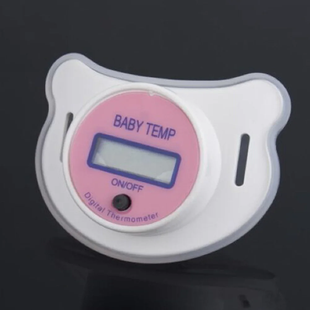 Здоровье 3,5 цифровые мониторы Детская Соска-термометр Детская соска ЖК цифровой рот соска Termometro Testa - Цвет: PK1