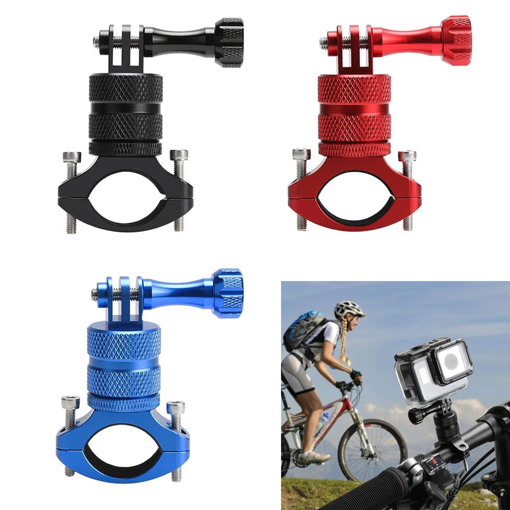 

360 Degree Rotation Bicycle Bike Handlebar Holder Clamp Mount For GoPro Hero 7 6 5 4 for Yi 4K Sjcam Eken for Go Pro Accessories
