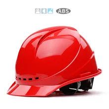 6 цветов защитный шлем Рабочая крышка высокопрочный ABS материал Инженерные шлемы жесткая шляпа Строительная Защитная жесткая шляпа