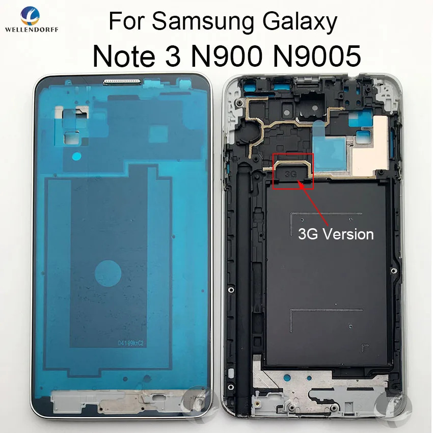 Рамка для Samsung Galaxy Note 3 III N9005 N900 оригинальная новая задняя панель корпус с боковыми