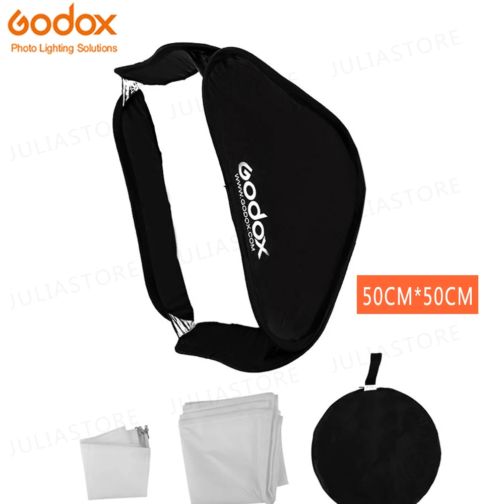 Price Chance of  Godox Softbox 50x50 cm Diffuser Reflector for Speedlite Flash Light Professional Photo Studio Camer