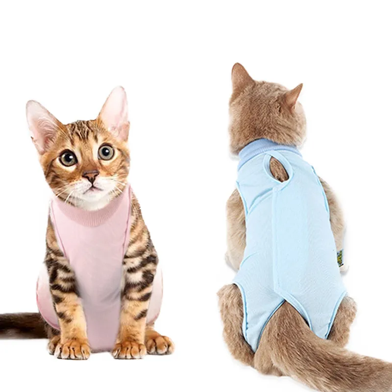 

Cat Sterilization Service Clothing Pet Anti Licking Comfortable Post Operative Recovery Suit Cat Puppy Vest T-shirt
