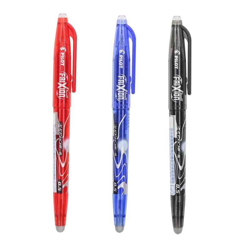 

Pilot Frixion Erasable Gel Pen 0.5mm Extra Fine Red/Black/Blue