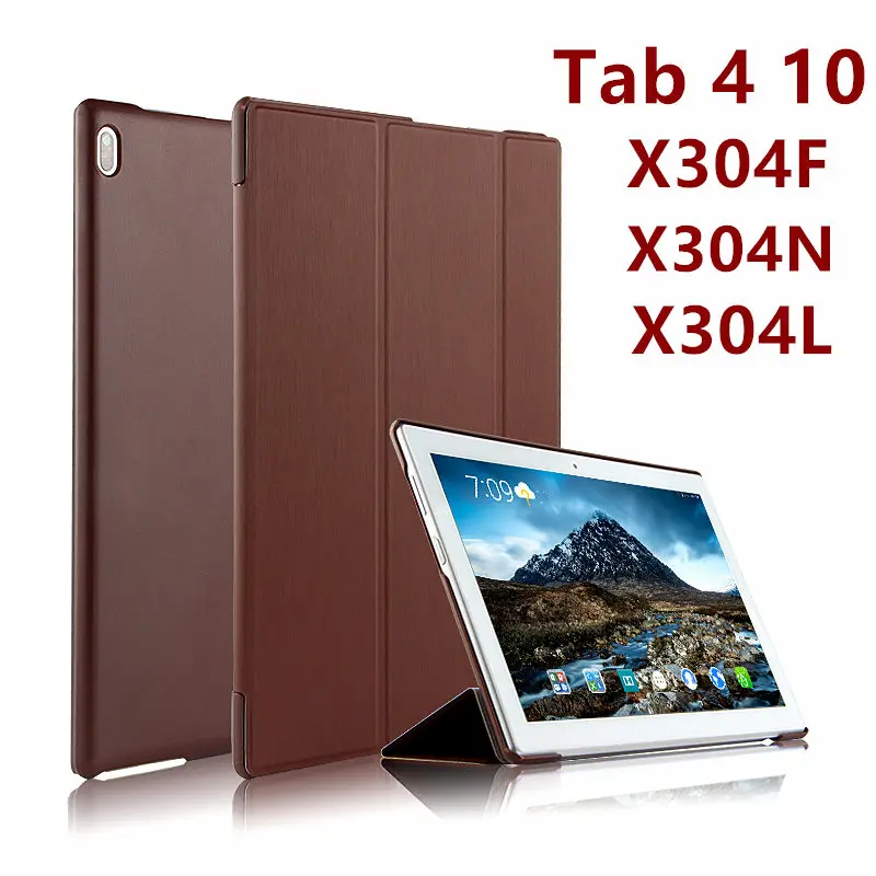 

For Lenovo Tab 4 10 Case Cover Tab410 Protective Protector Smart Thin Leather PU TB-X304L X304 N F X304L Tablet PC Case 10.1inch
