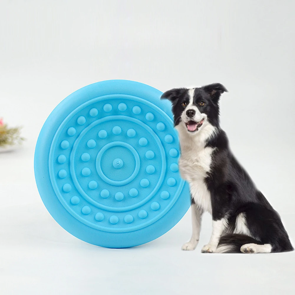 دائم في الهواء الطلق الحيوانات الأليفة الكلب رمي تحلق التدريب البلاستيك القرص اللعب إحضار لعبة السلطانية لتغذية
