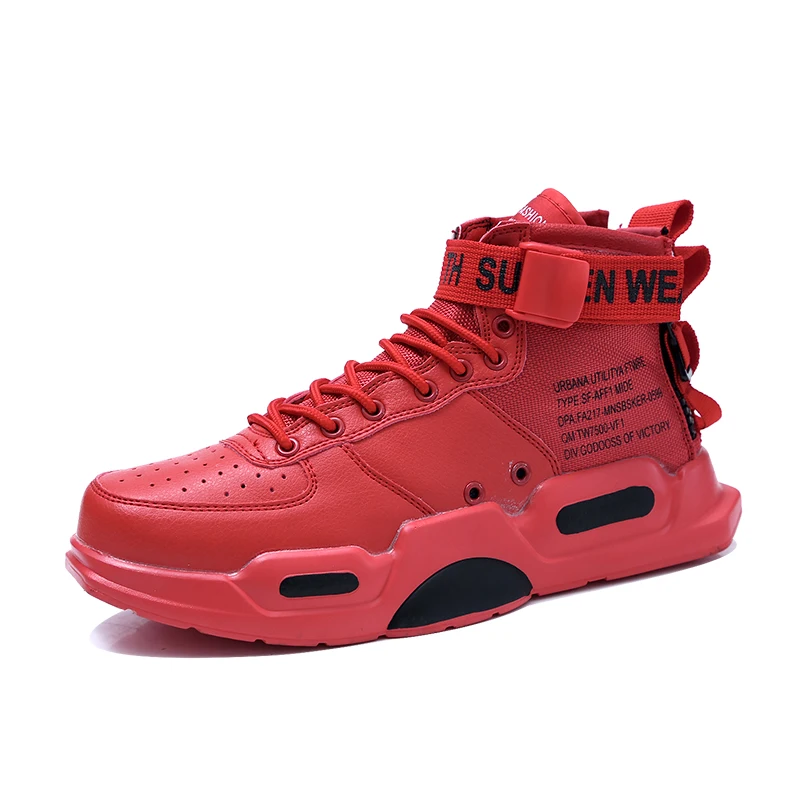 Мужские высокие баскетбольные кроссовки Jordan, новинка, Брендовые мужские и женские баскетбольные кроссовки, Нескользящие кроссовки - Цвет: Красный