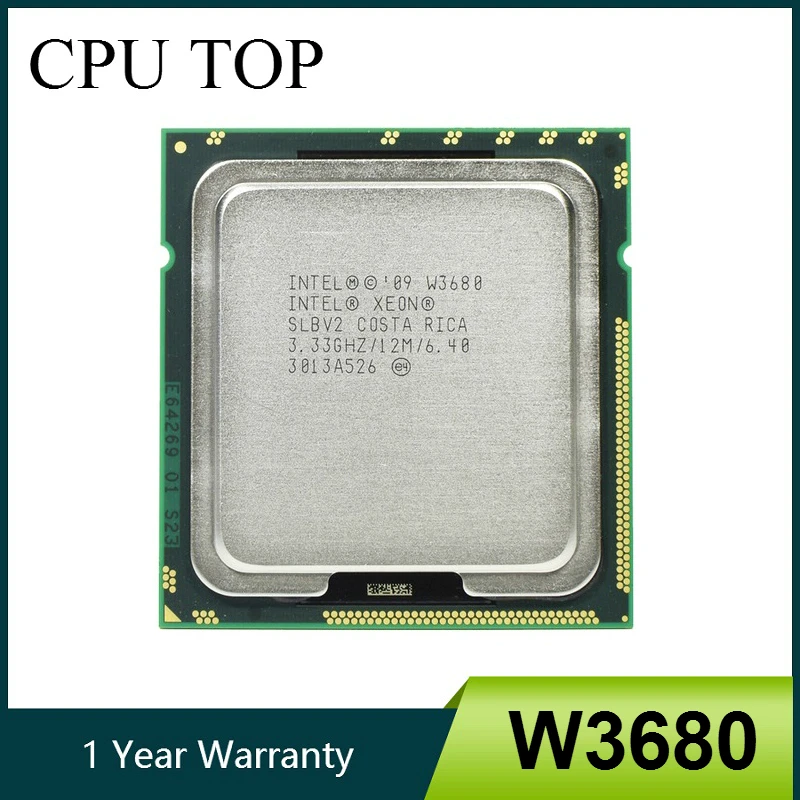 Intel Xeon W3680 3.33 GHz Six Core CPU Processor SLBV2 LGA1366 Excellent **