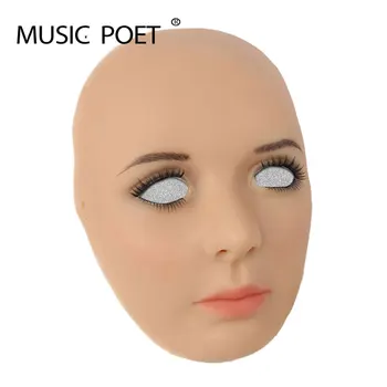 

MUSIC POET silicone female mask for male to shemale crossdressing men cosplay Silicone Realist mask