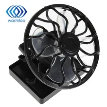 Clip-on солнечный вентилятор солнечная энергия панель охлаждения шляпа высокого качества кулер для кемпинга Пешие прогулки черный портативный