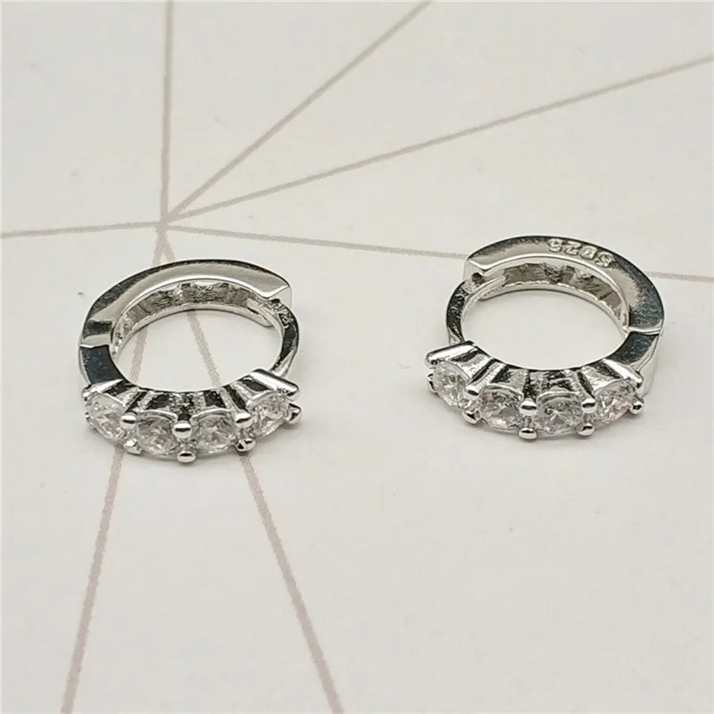 SHDEDE маленькие серьги-кольца модные ювелирные изделия для женщин CZ Кристалл от Swarovski вечерние женские аксессуары+* WHEK109