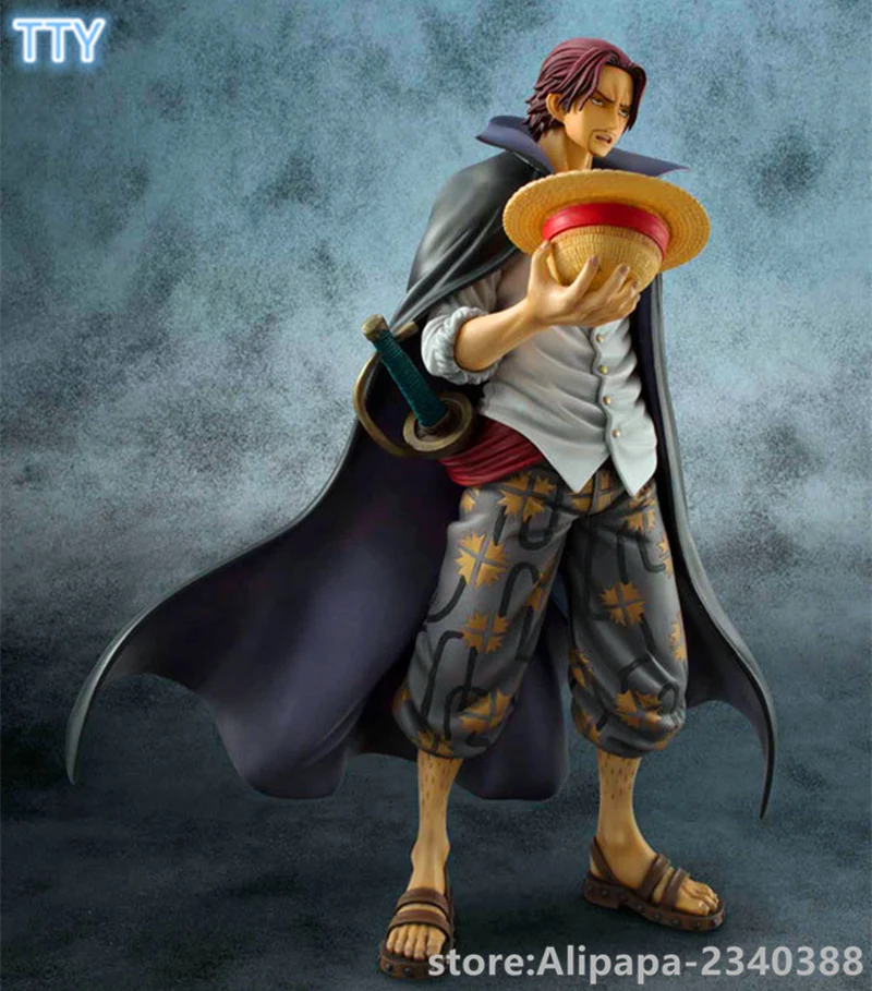 Neue Japan Beliebte Anime Ein Stuck Shanks Action Figure 23cm Rot Haar Shanks Figur Spielzeug Pvc Modell Fur Sammlung Spielzeug Mit Box Pvc Model One Piece Shanksone Piece Aliexpress