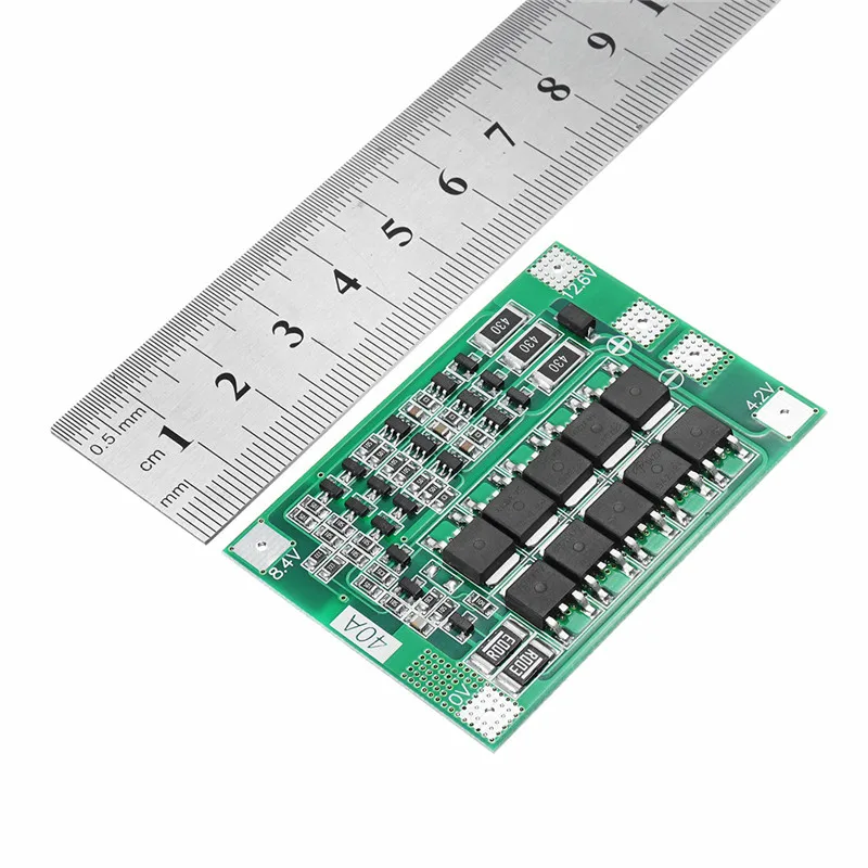 Защитная плата PCB BMS для зарядки литий ионных батарей 3S 40A двигателя перфоратора 11
