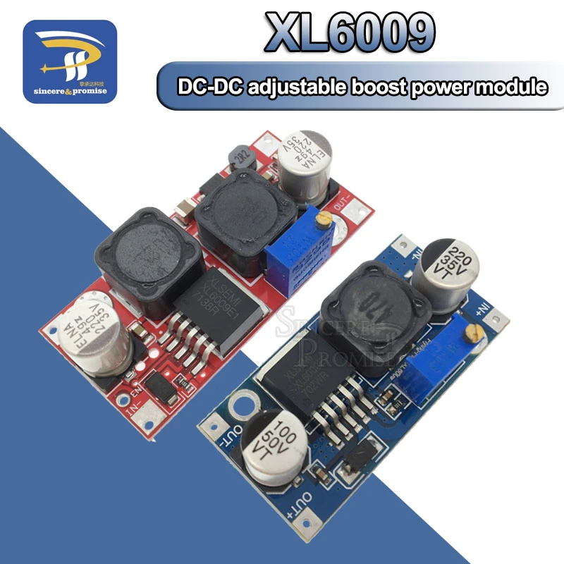 DC to DC Step Up Boost Converter XL6009 Adjustable Power Supply Module
