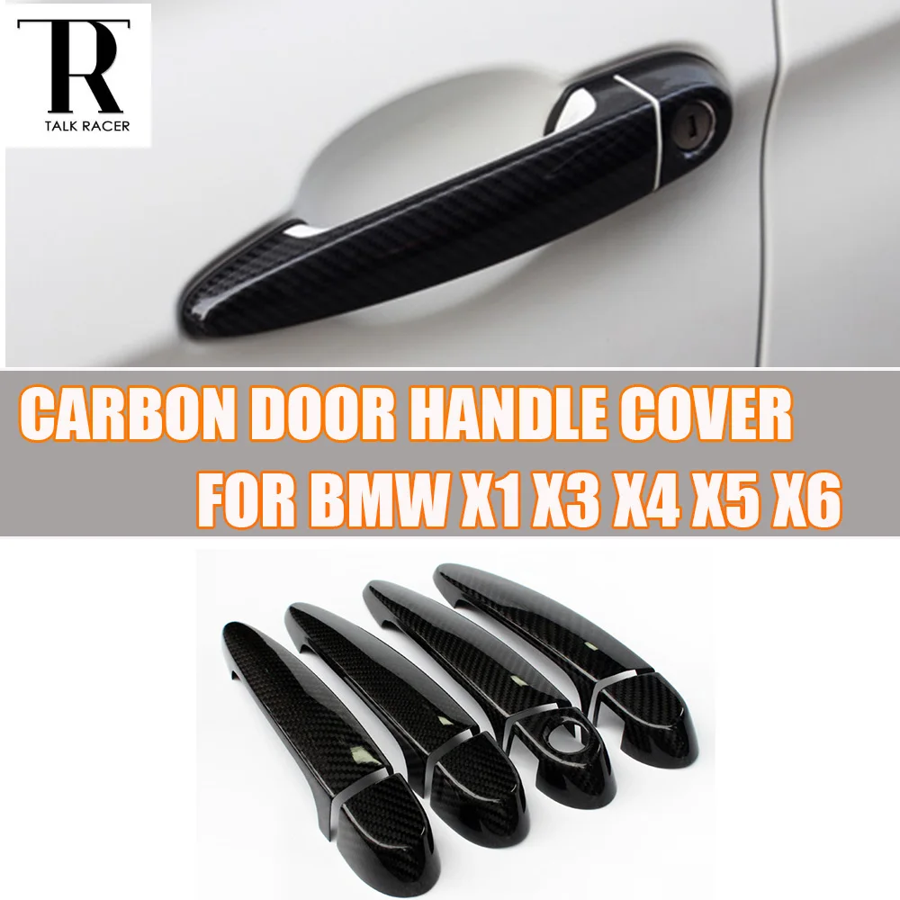 E84 F25 F26 E70 E71 Carbon Fiber Exterior Decorated Door Handle Sticker