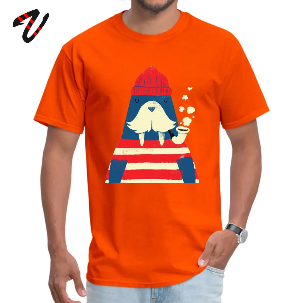 Printed On Short Sleeve T Shirt Autumn O-Neck 100% Cotton Men Tshirts Y Printed On T Shirt Prevailing Wholesale 2018927Y08 orange