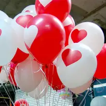 Латекс любовь шар 12 дюймов сердце Float Надувные Воздушные шары Свадьба Рождество День рождения игрушки, украшения 10 шт. #0711