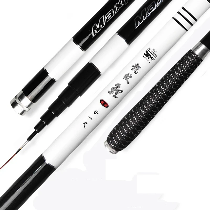 

3.6m/4.5m/5.4m/6.3m/7.2m Carbom Fiber Taiwan Fishing Rod Telescopic Fly Carp Fishing Pole Fishing Equipment A031