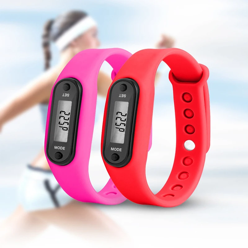 Новые спортивные Смарт наручные часы браслет дисплей фитнес-датчик шаг трекер цифровой ЖК-дисплей шагомер бег шаг ходьбы счетчик калорий