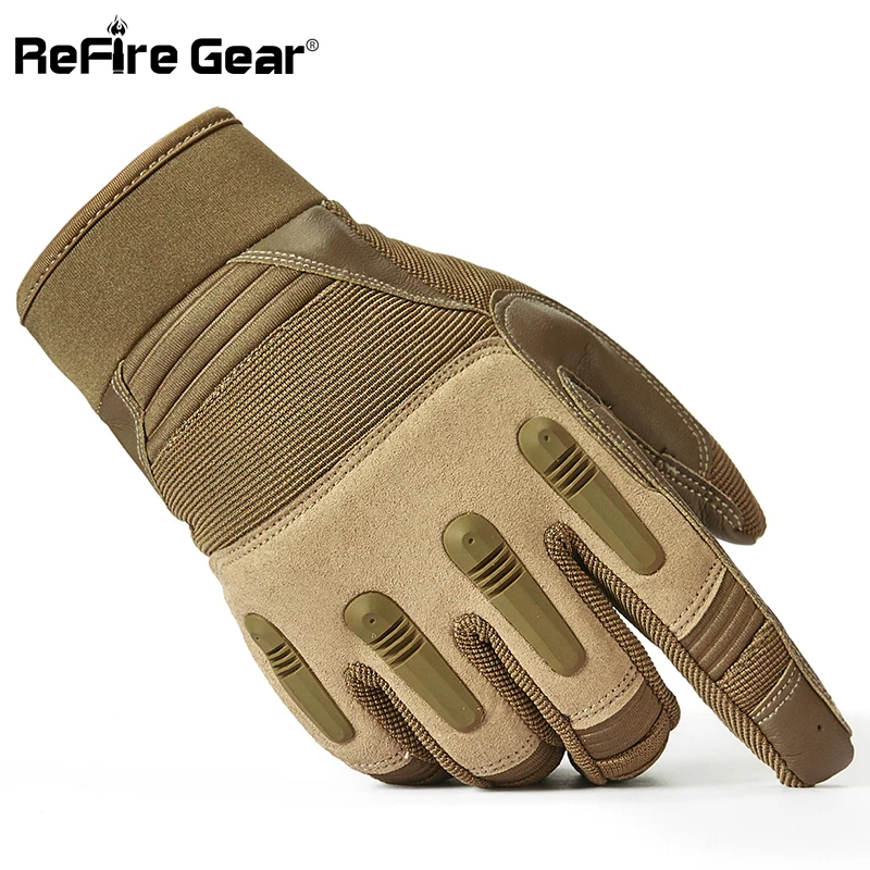 Refire gear Special Ops военные тактические перчатки для мужчин армии США Пейнтбол полный палец перчатки противоскользящие PU пальмовые бои велосипедные перчатки
