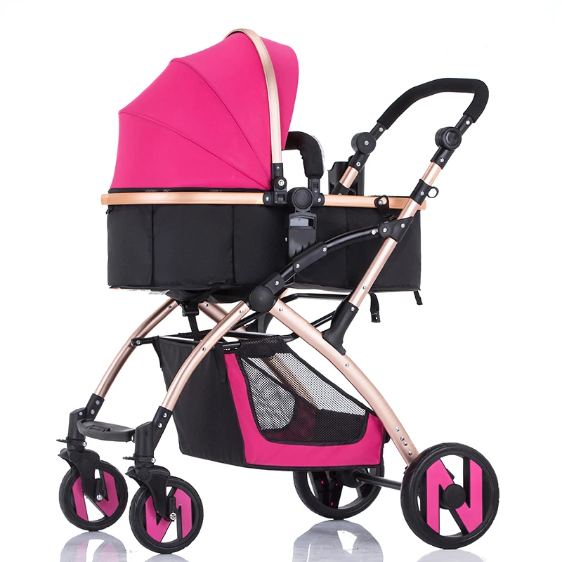 baby stroller trolley baby stroller four wheel folding light baby car