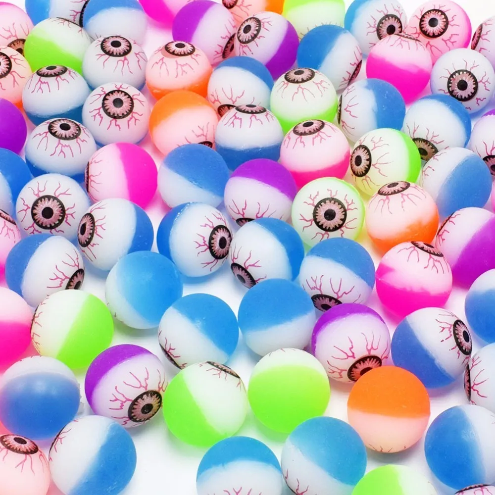 

5pcs/lot Funny Toy Balls Mixed Super Bouncy Ball Children Elastic Rubber magic eye Ball Children Kids Birthday Party Gift Toy