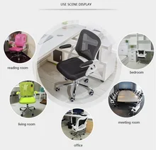 Office Conference Chair Folding Armrest Computer Stool retail and wholesale black green pink color free shipping