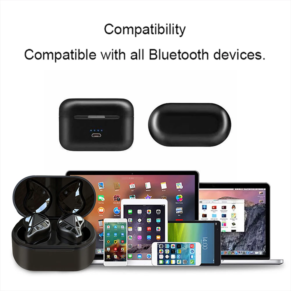 Bluetooth 5 0 наушники 1200 мАч power Bank TWS стерео 3D спортивные беспроводные двойной