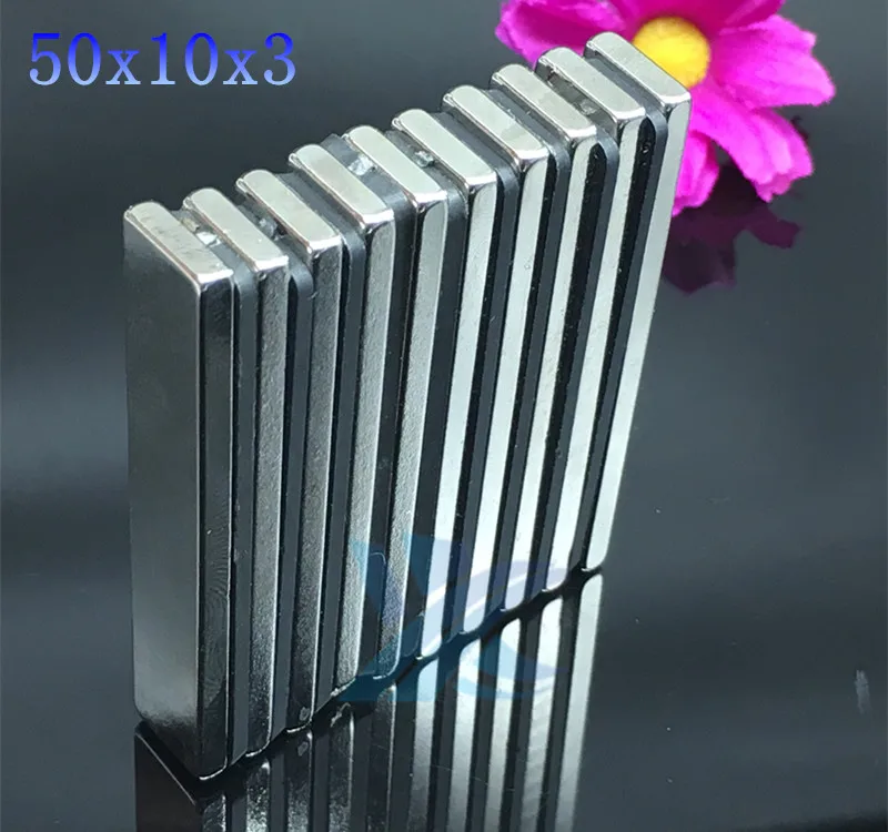 5pc Neodymium magnet 50x10x3mm gallium metal small round strong magnets 50*10*3 Neodimio electromagnet fridge magnets speaker
