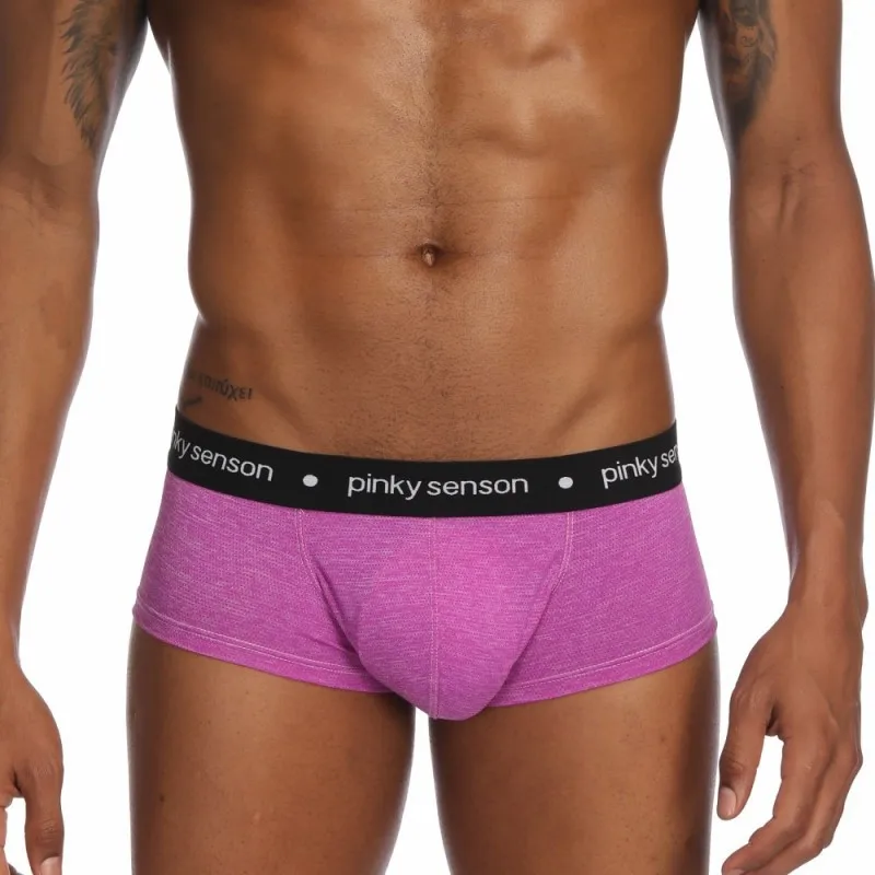 Pinky Senson Мужское нижнее белье; трусы-боксеры Супер тонкий нейлон Cuecas Boxer Homme Boxershorts мужские трусы подарок для мужчин S22BO