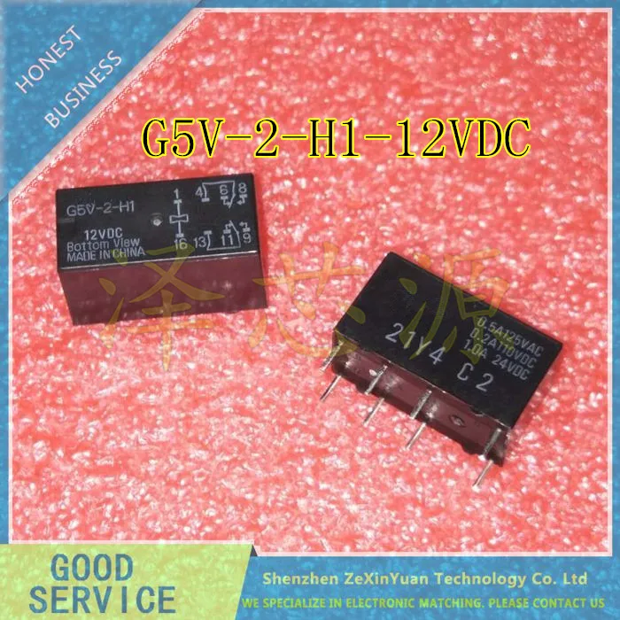 10 шт./лот G5V-2-H1-12VDC G5V-2-H1 12VDC реле