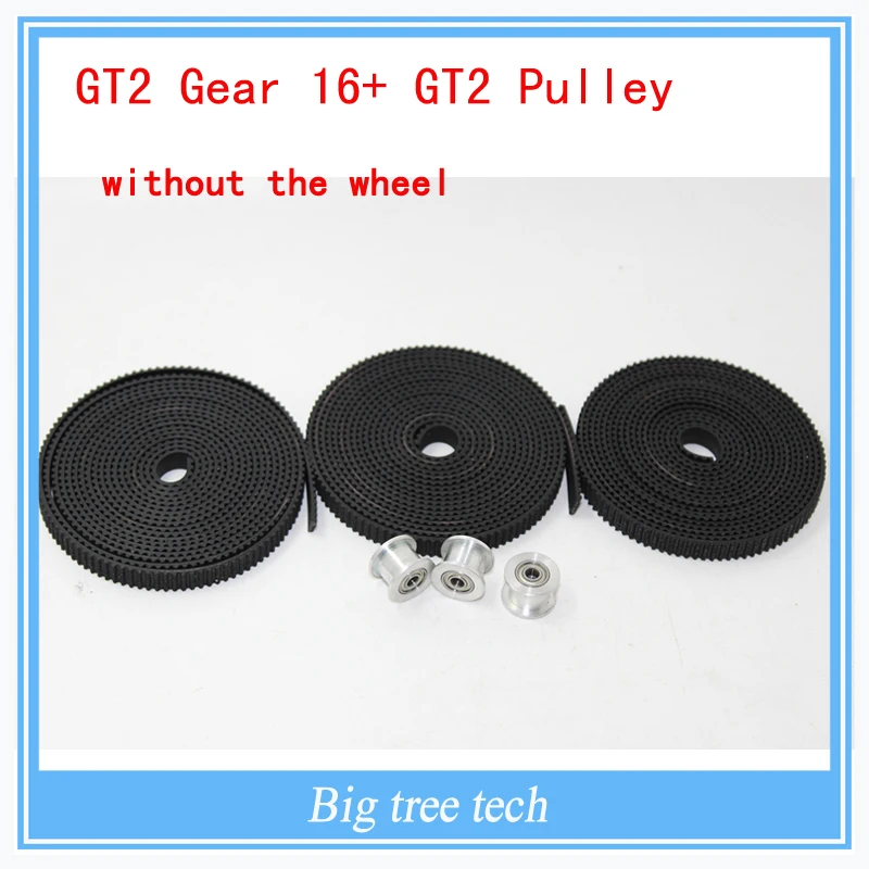 

GT2 timing belt &GT2 Idle Pulley 16Teeth Bore 3MM without wheel with GT2 belt Width 6MM Perlin for free shipping