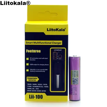 

Liitokala lii-100 1.2V 3.2V 3.7V 26650 Battery Charger+1PCS ICR18650-26FM 2600mAh 18650 flashlight batteries