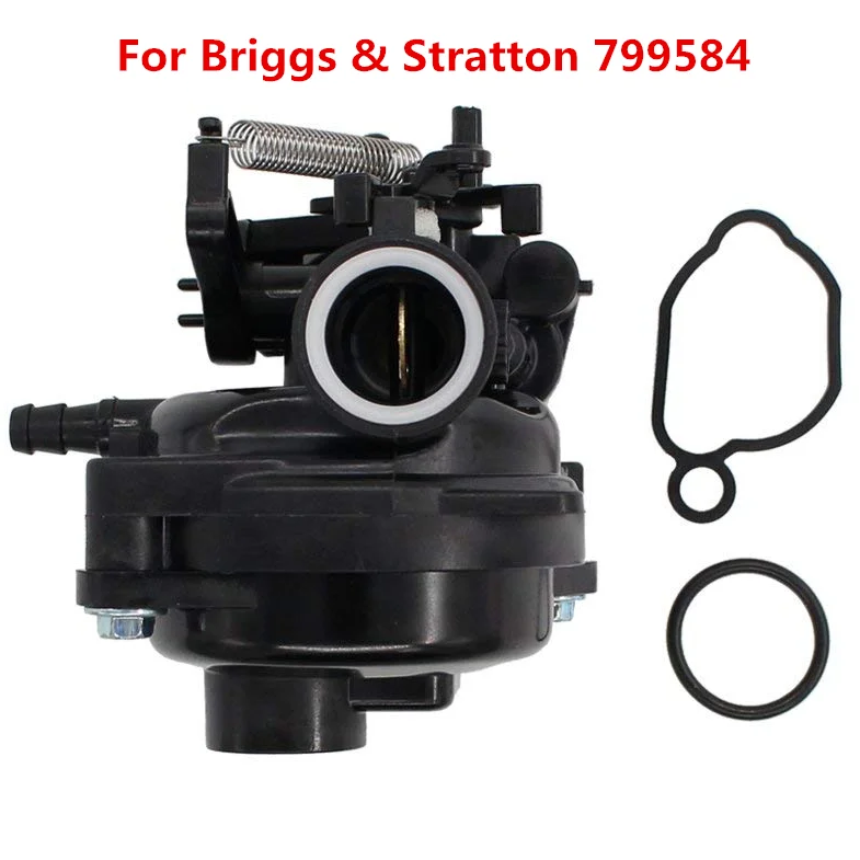 

Carburetor Carb with Gaskets Repair Kit Replacement for Briggs & Stratton 799584 (Standard Shipping)