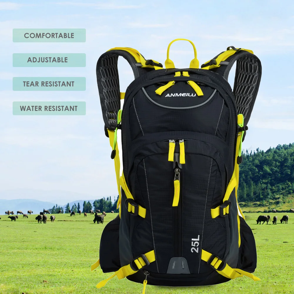 Cheap 25L Water-resistant Cycling Bicycle Bike Shoulder Backpack Ultralight Outdoor Sports Riding Hydration Water Bag with Rain Cover 21