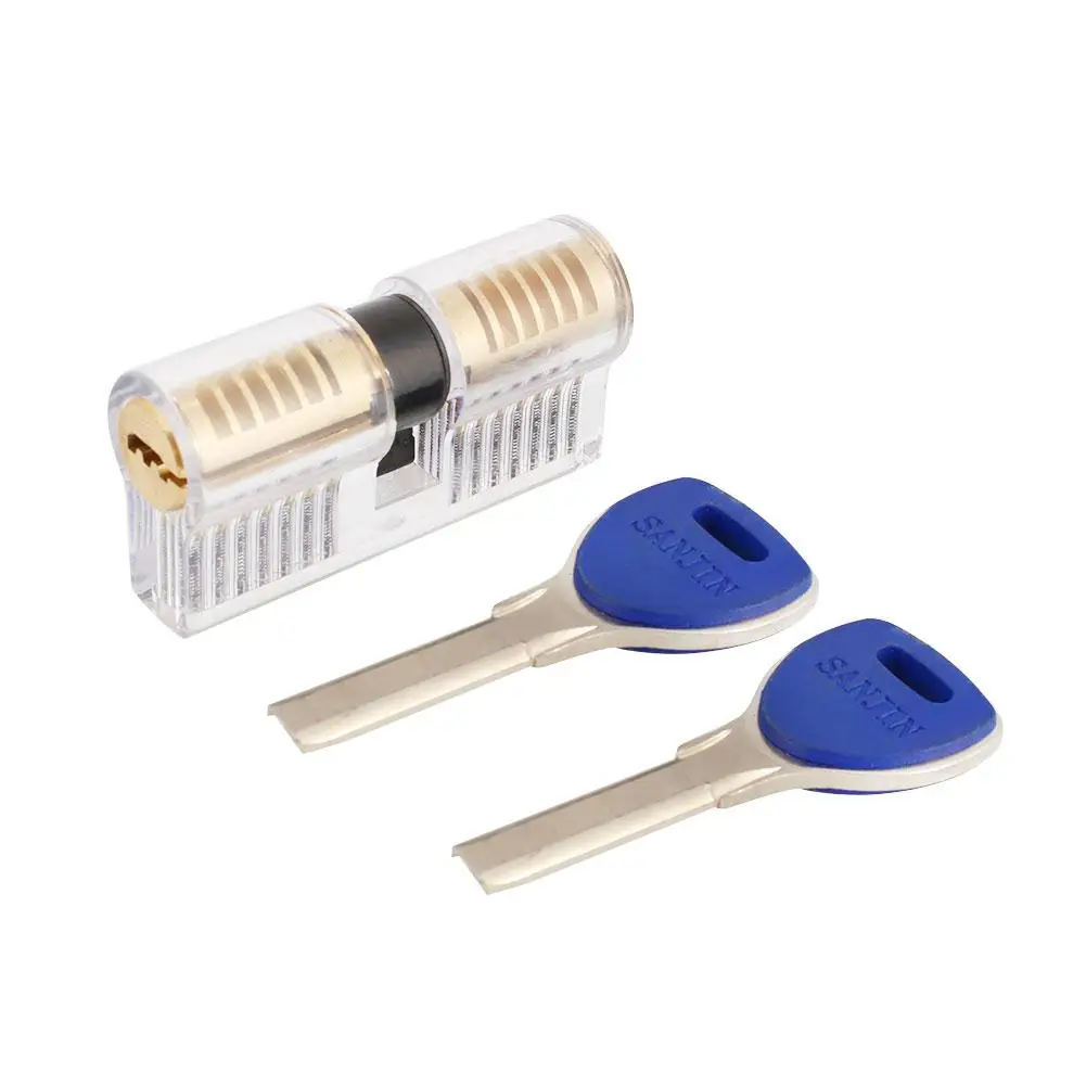 

Plastic Set Emergency Practice Lock Economic Durable Unlocking Lock Versatile Locksmith Transparent Lock Kit Visible Picking Cut