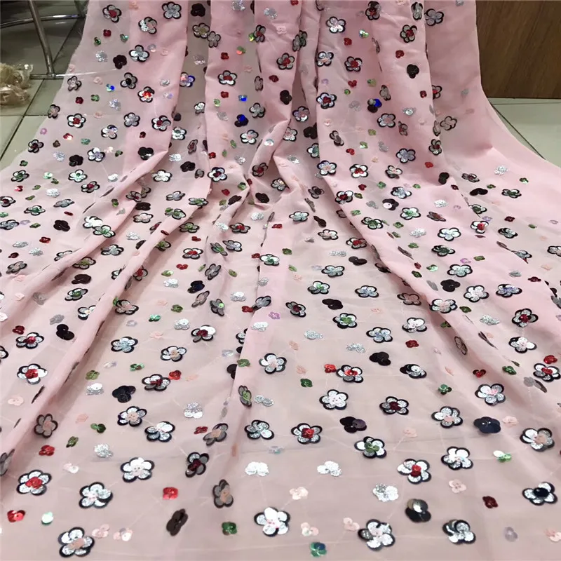 

Embroidery Guipure Cord Lace Fabric High Quality Pink African Lace Fabrics 2019 Latest Nigerian Lace Fabrics for dress jy14-64