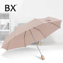 Bachon wooden handle umbrella female folding automatic woman umbrella sun umbrella light portable umbrella rain women Bachon wooden handle umbrella female folding automatic woman umbrella sun umbrella light portable umbrella rain women