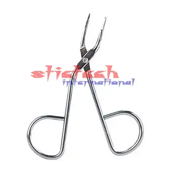 

by ems or dhl 500pcs 100 % Original Beauty Tool Scissors Flat Tip Eyebrow Tweezers Clipper Stainless Steel Hair Removal Clamp