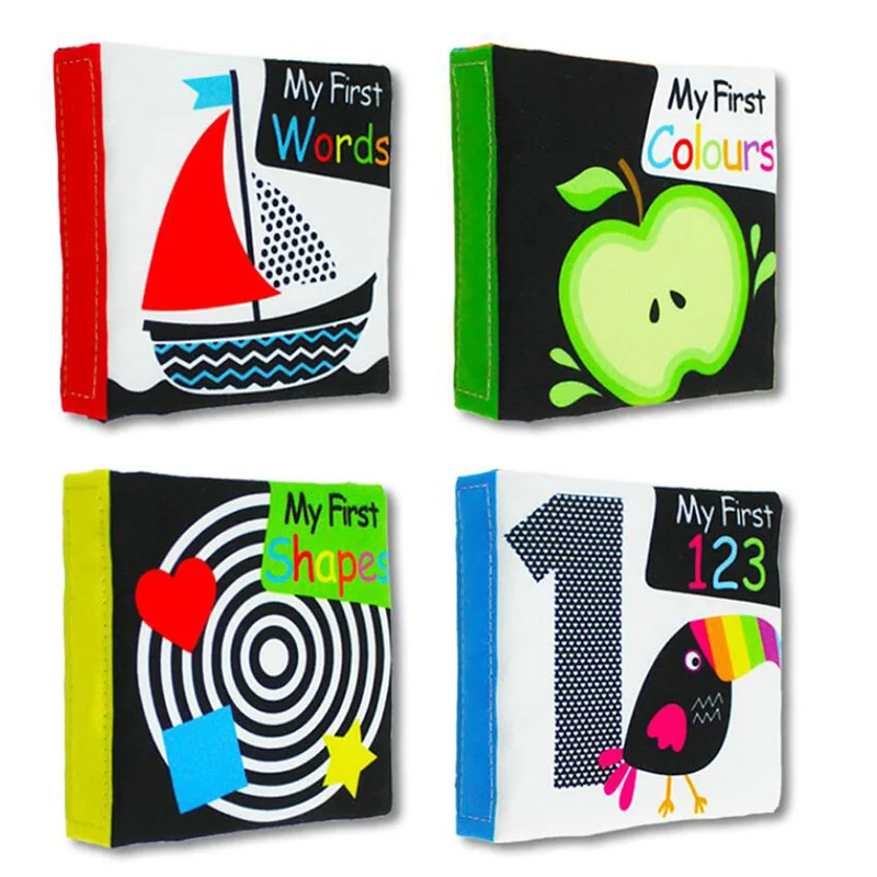 Brinquedos do Bebê Livros de Pano Carrinho de Brinquedo Macio Som Chocalho Recém-nascidos Berço Cama Infantil Educacional Aprendizado & Educação Puzzle t 4 Pçs - Set 15 Weddings & Events