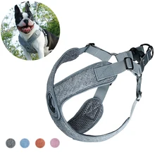 Traspirante Maglia Del Cane Harness Guinzaglio Riflettente Pet Finimenti per Cani di Piccola Taglia Media Morbido Cucciolo di Fascia Toracica Cavi Animali Accessori(China)