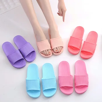 

2018 Summer Woman Shoes Platform slippers Beach Flip Flops Slippers For Women Candy colors EVA Ladies Shoes