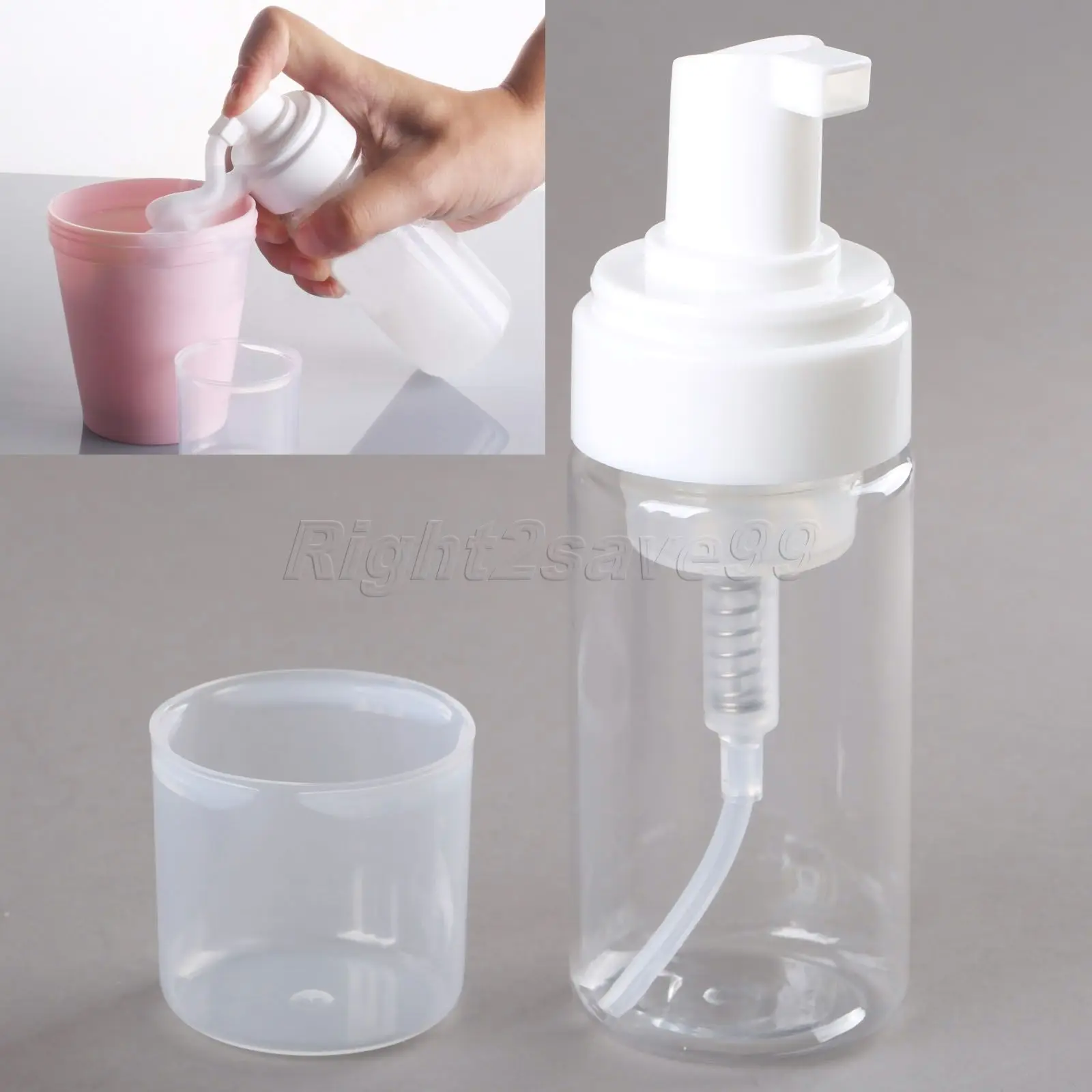 1pc 100ml Foam bottle Foaming Refillable container Foaming Pump Soap