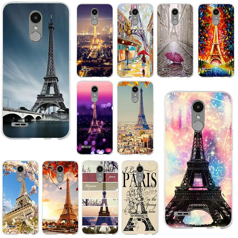 

Soft TPU Phone Cases Cover for LG G2 G3 Mini G4 G5 G6 K4 K7 K8 2017 K10 V10 V20 V30 Spirit Bags Romantic Love Paris Eiffel Tower