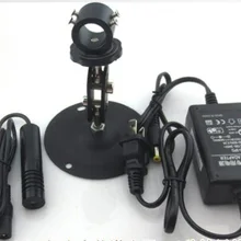 35 мВт зеленый лазер 520nm 2,8-5,2 V отрегулированный модуль лазерной головки 16x70 мм и держатель и адаптер