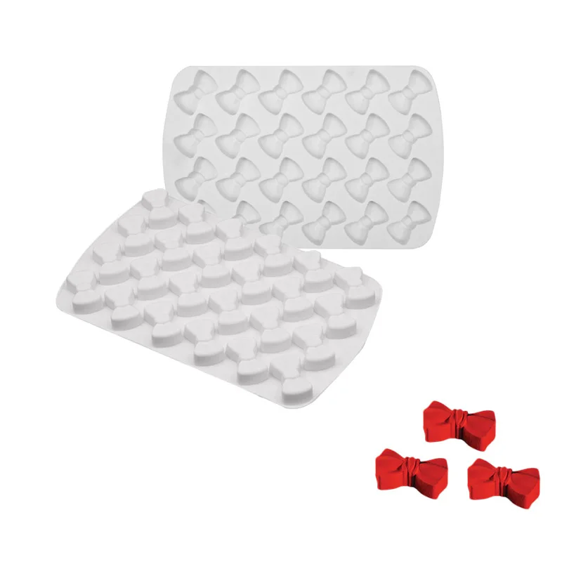 

24 Holes Bow-knot Silicone Chocolate Mold For Candy Cookie Jelly Mould DIY Rosette Craft Clay Fondant Cake Decoration Tools
