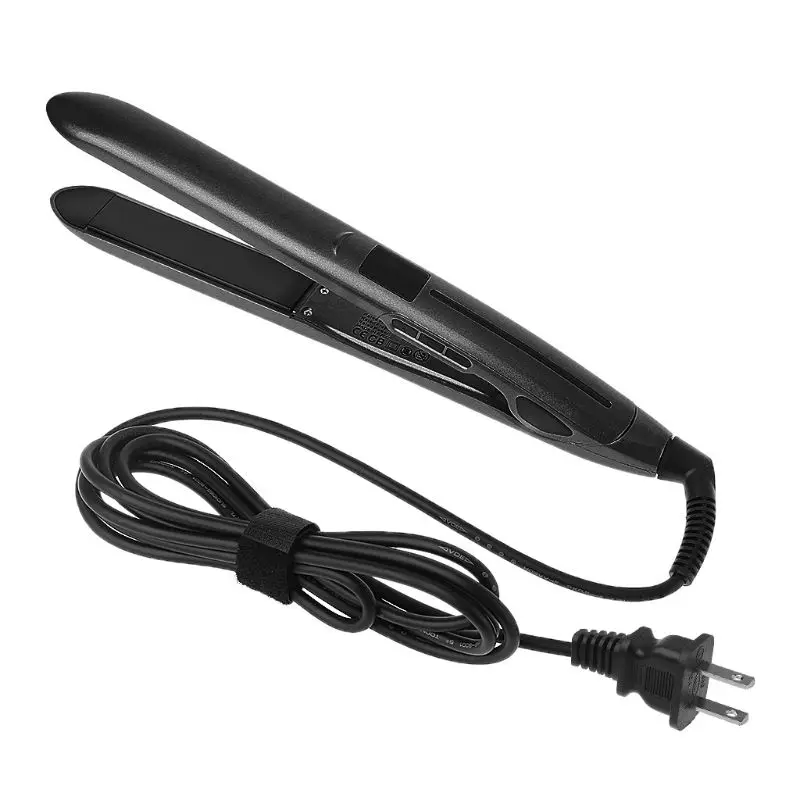 

Portable Mini Ceramic Hair Straightener Curler Flat Iron Curling Tool US Plug